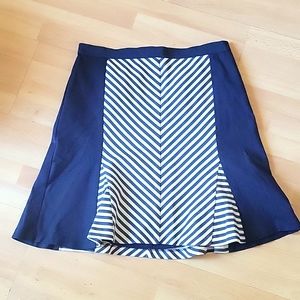 NWT, Ann Taylor skirt. Navy blue, size 6.